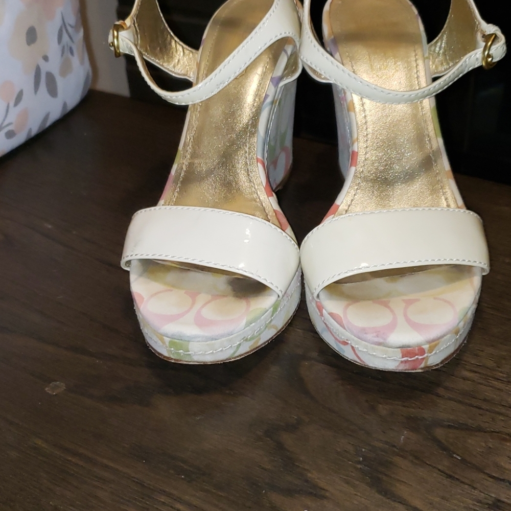 Coach Klara Multicolor Sign C Platform Sandal 7 - Picture 7 of 9